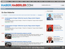 Tablet Screenshot of haber.haberler.com